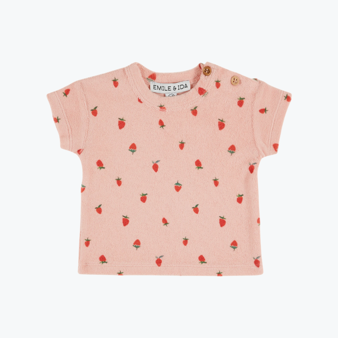 Tee shirt éponge fraise - Emile et Ida