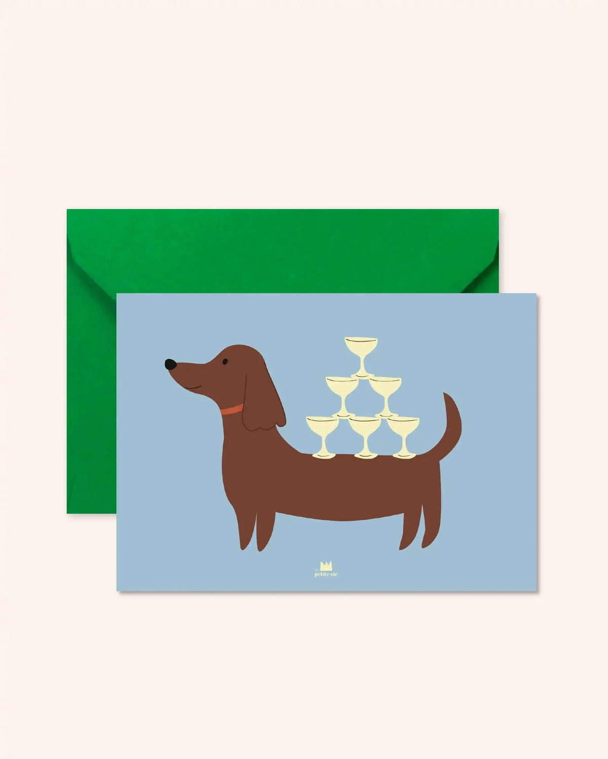 Carte Teckel Champagne - Ma Petite Vie