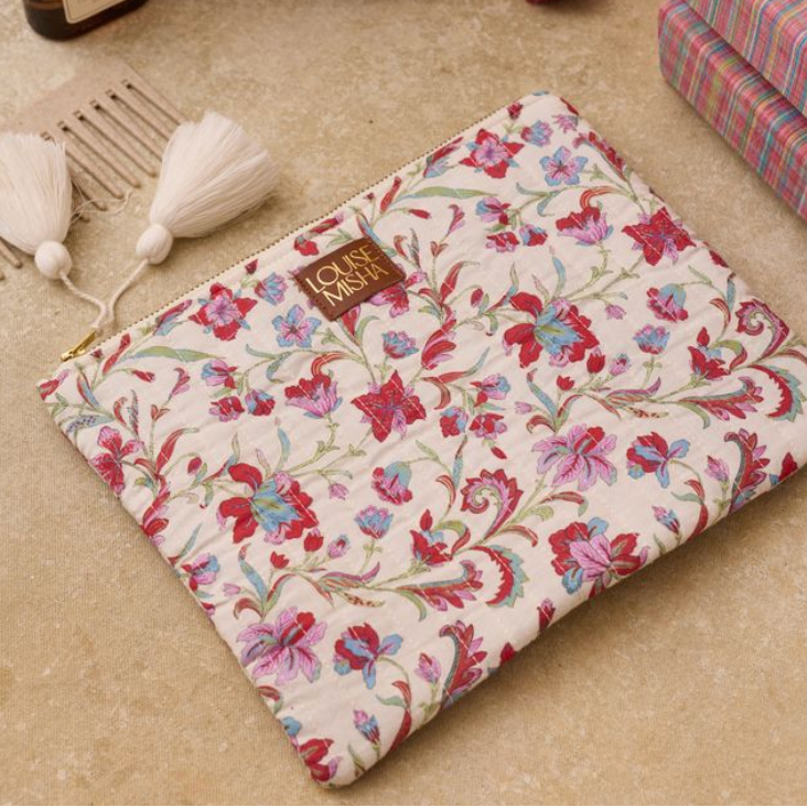 Pochette fleurs crème Domina - Louise Misha