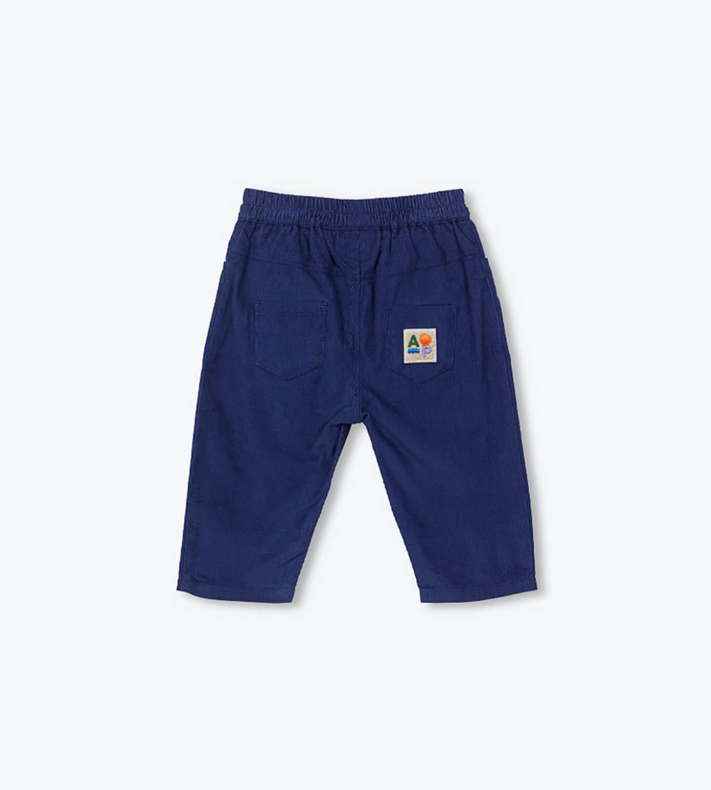 Pantalon velours fin marine  - Arsène et les Pipelettes