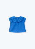 Blouse voile uni cobalt - Arsène et les Pipelettes
