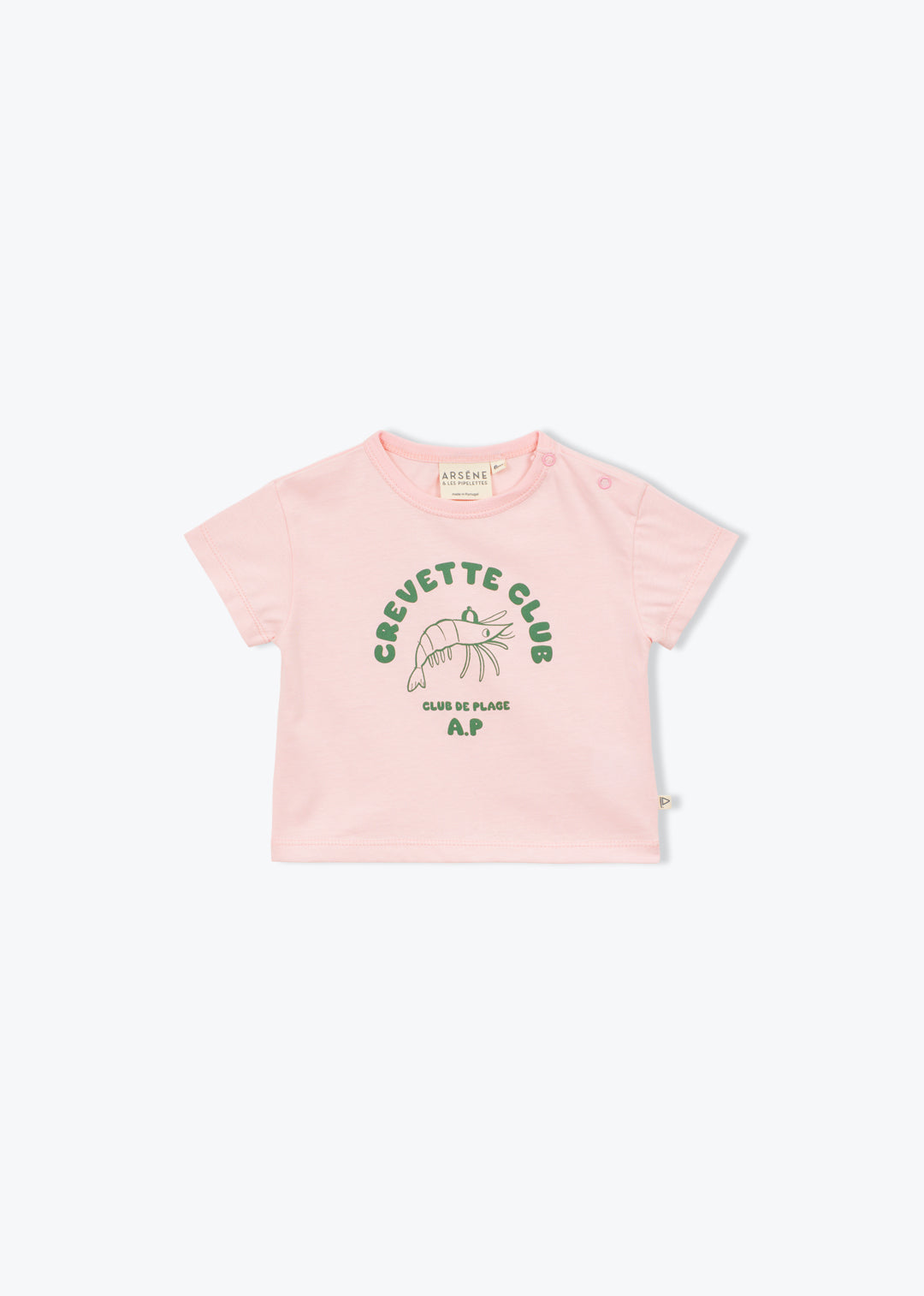 T-shirt Crevette club poudre  - Arsène et les Pipelettes