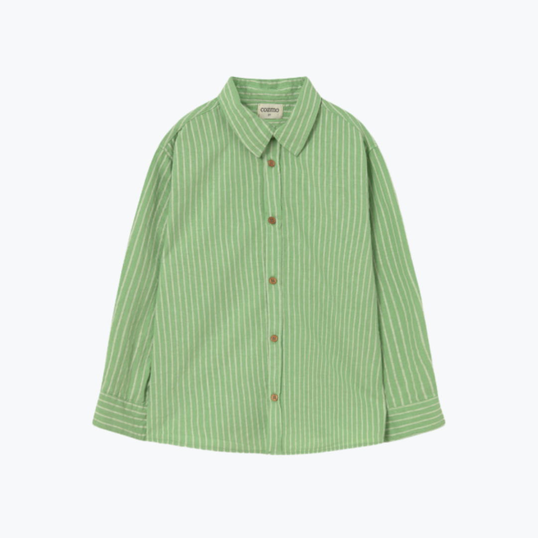 Chemise rayée verte - Cozmo