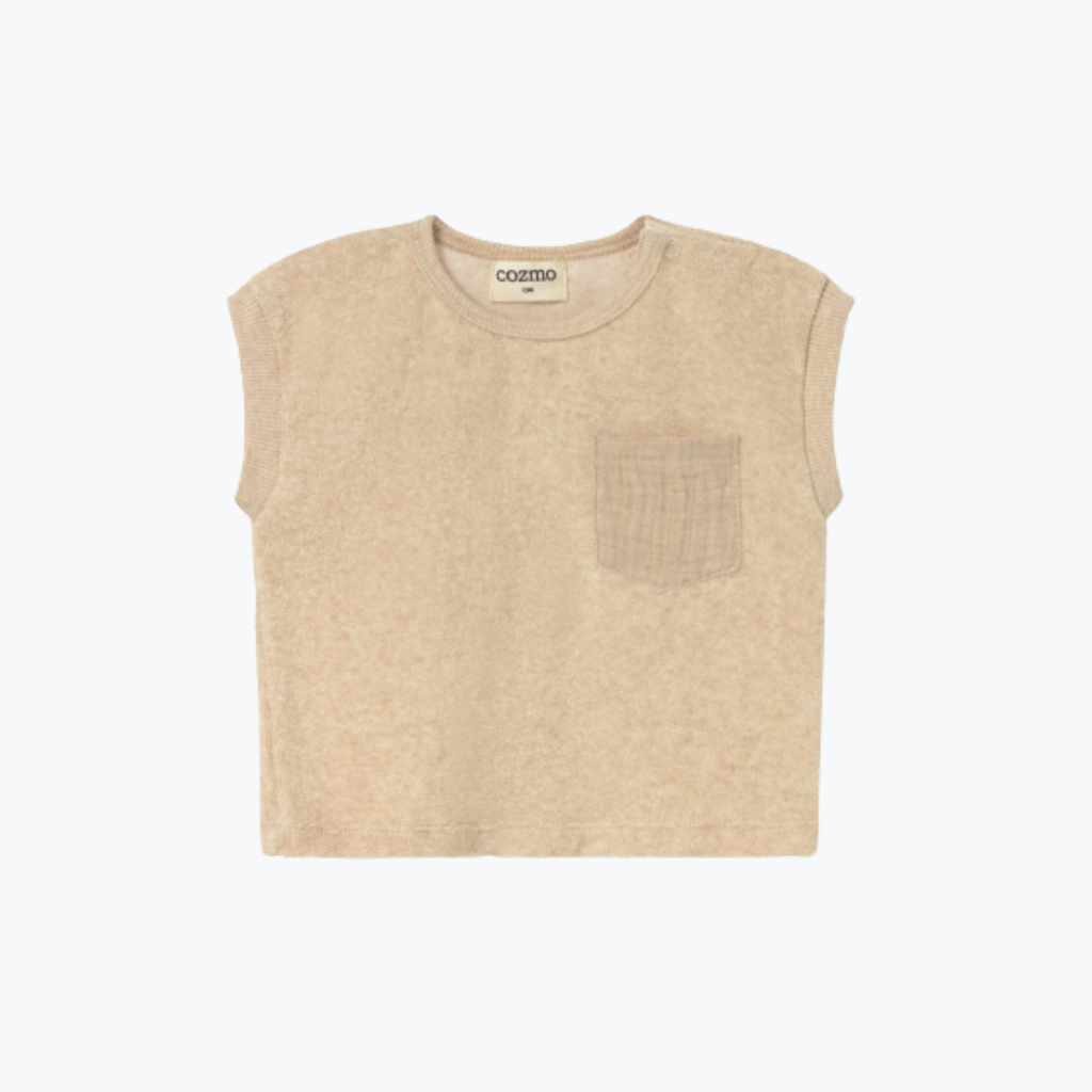 Polo éponge beige - Cozmo