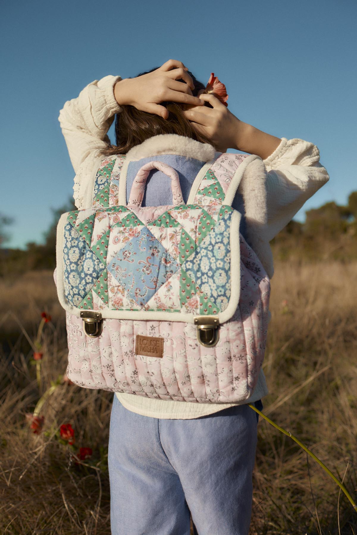 Cartable Tiya Navy Snowfall Patch - Louise Misha