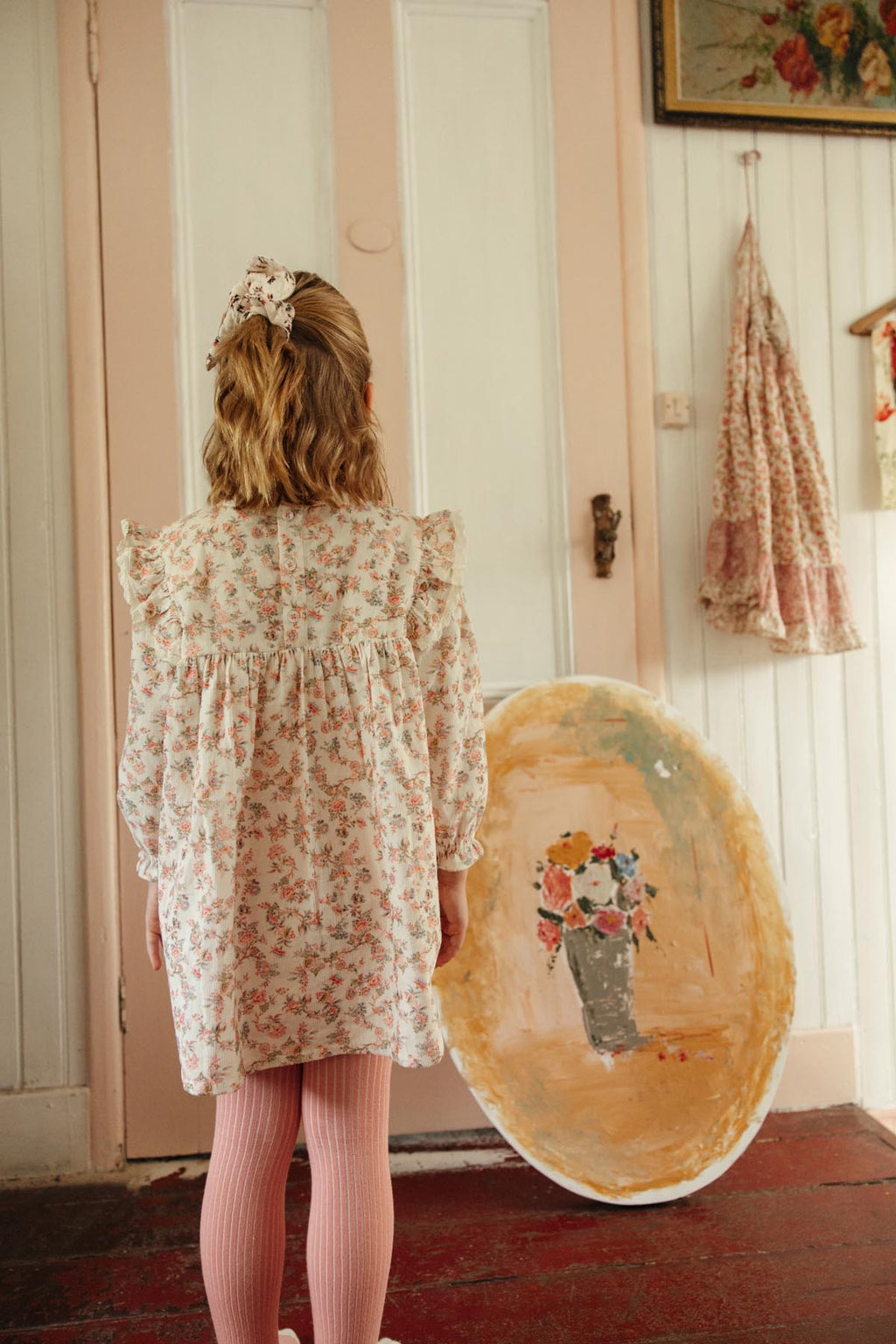 Robe Saralou Cream Carnation Vale - Louise Misha