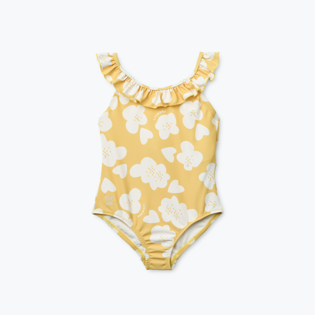 Maillot de bain à fleurs jaune Kallie - Liewood