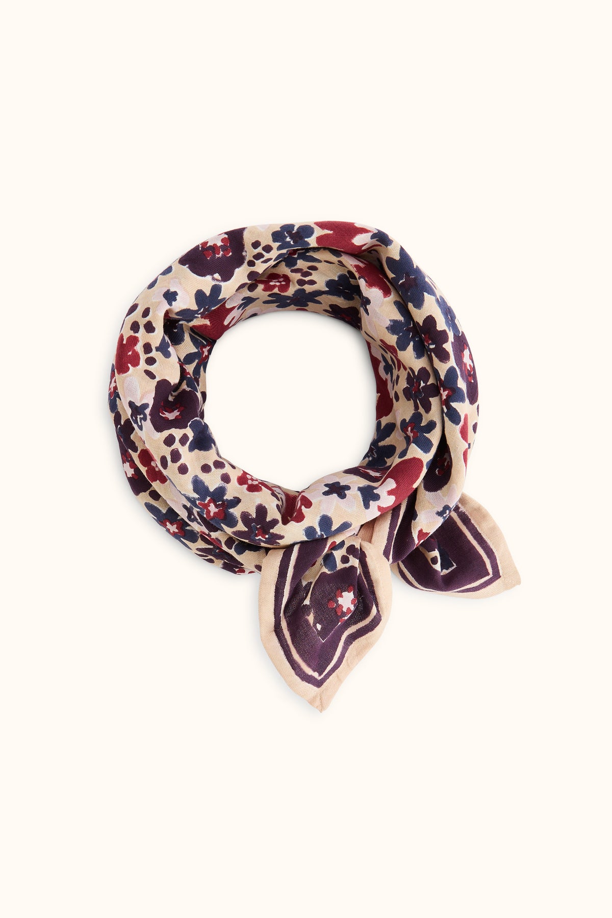 Big Foulard Latika Polly Macadamia - Apaches