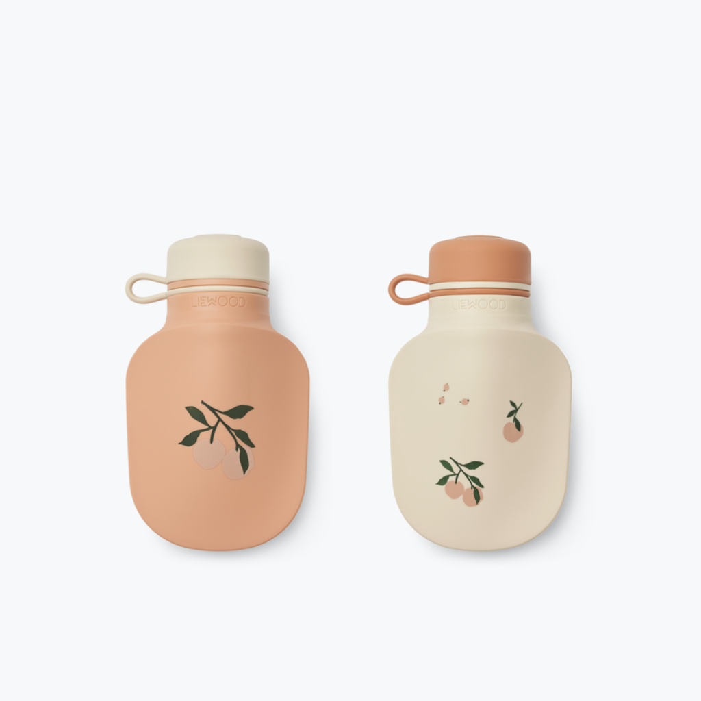 Gourdes en silicone pêche Lizzie - Liewood