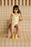 Maillot de bain à fleurs jaune Kallie - Liewood