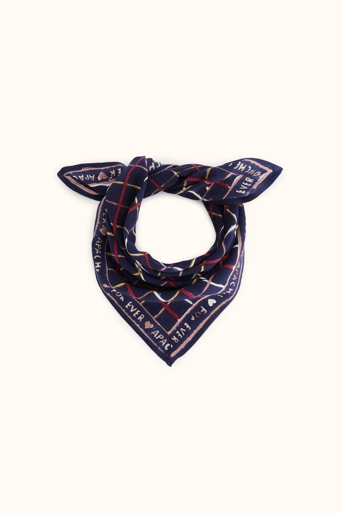 Foulard Manika Cahier Indigo - Apaches