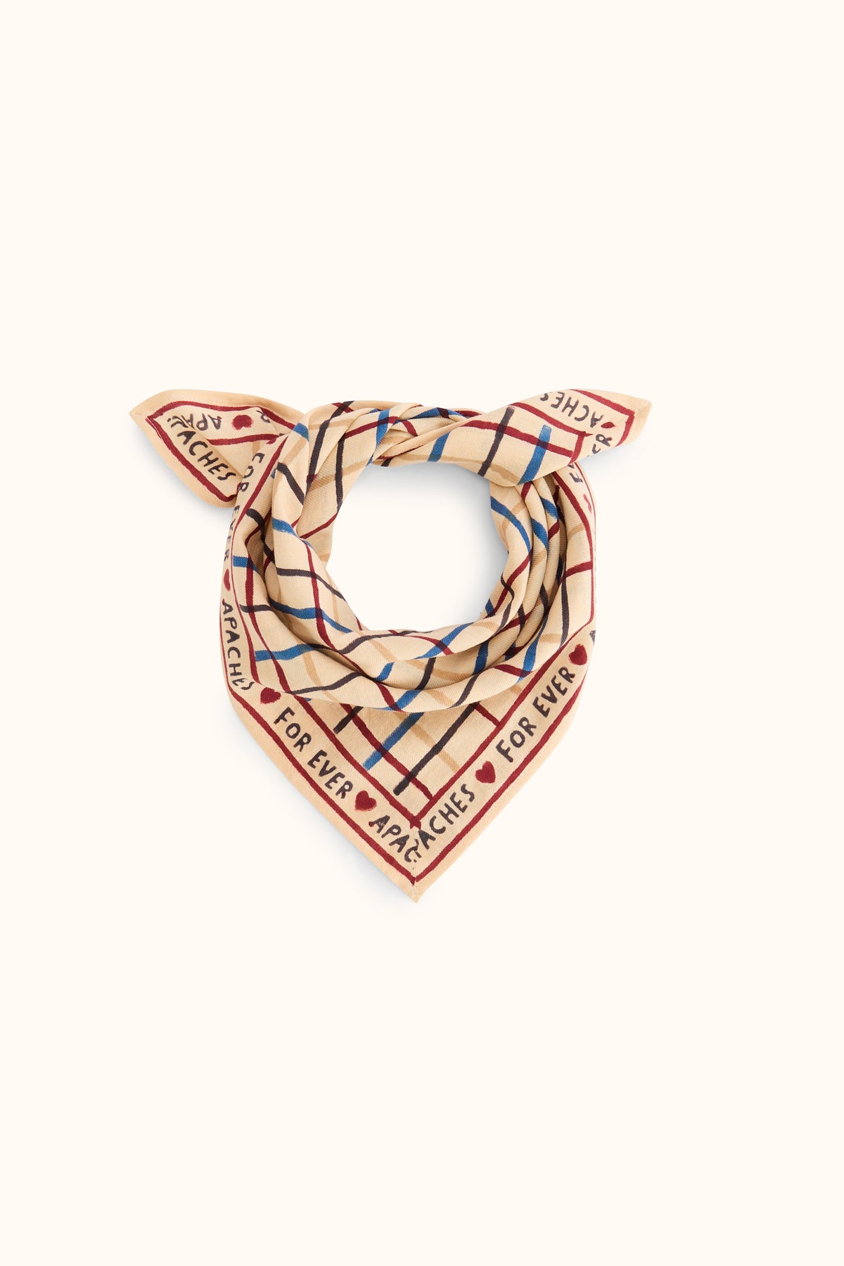 Small Foulard Manika Cahier Macadamia - Apaches