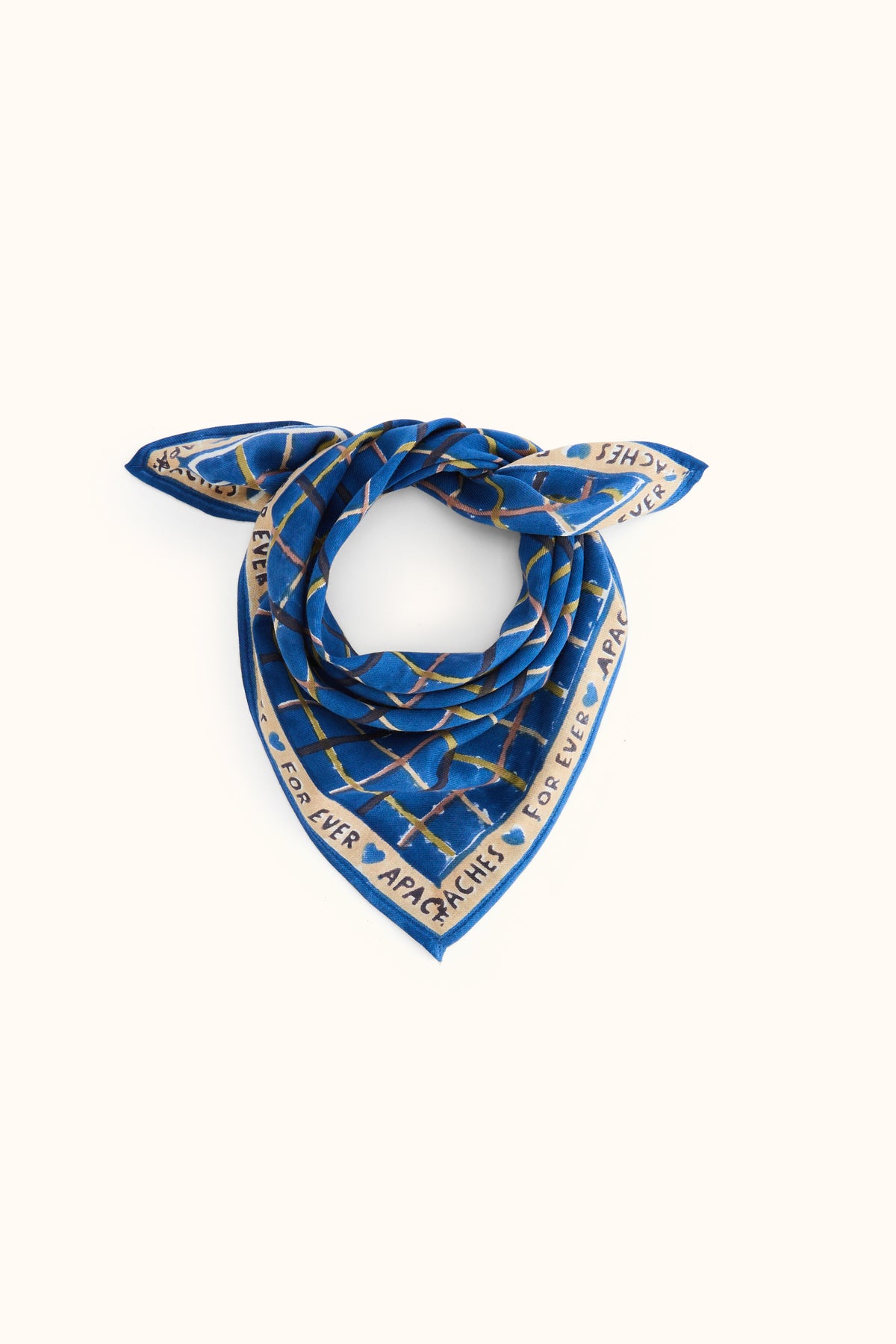 Small Foulard Manika - Cahier Saphir - Apaches