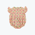 Barboteuse carreaux cerise - Piupiuchick