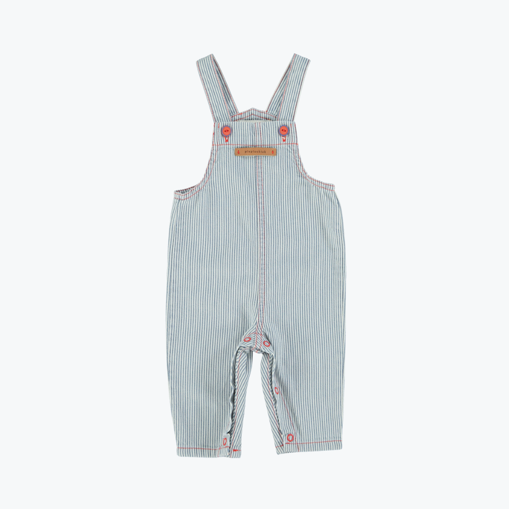 Salopette ecru w/ indigo stripes - Piupiuchick