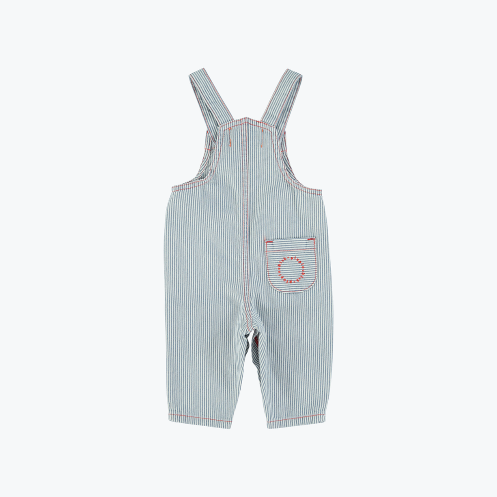 Salopette ecru w/ indigo stripes - Piupiuchick
