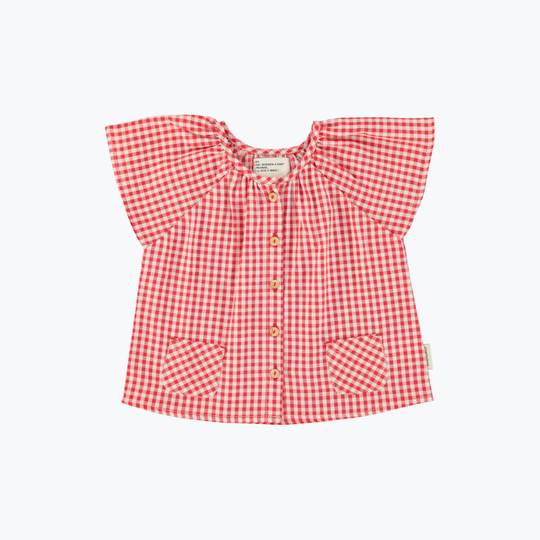 Blouse vichy rouge - Piupiuchick