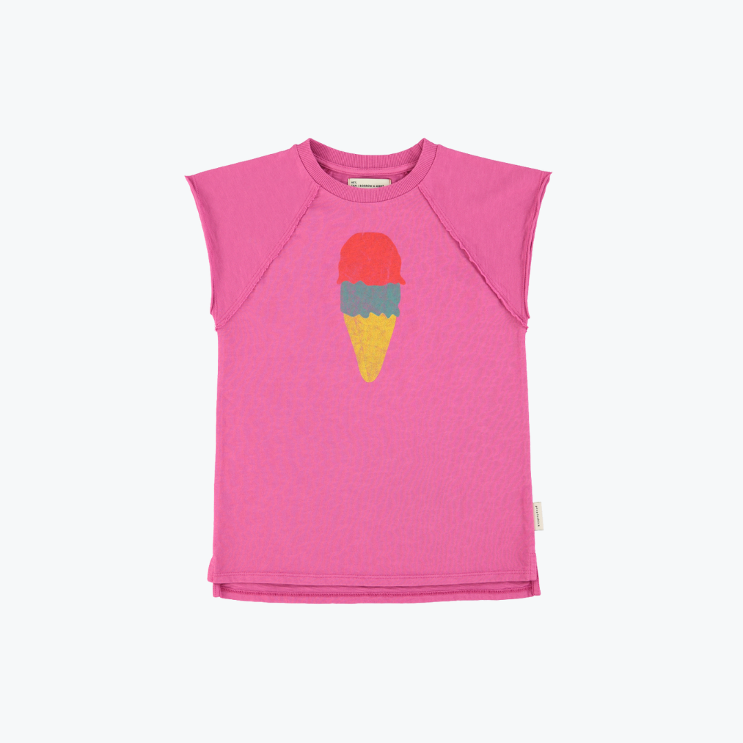 Robe t-shirt fuchsia glace - Piupiuchick