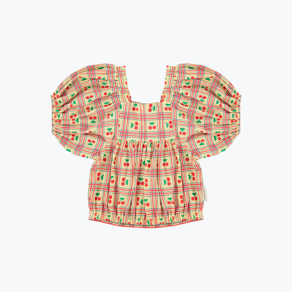 Blouse carreaux cerise - Piupiuchick