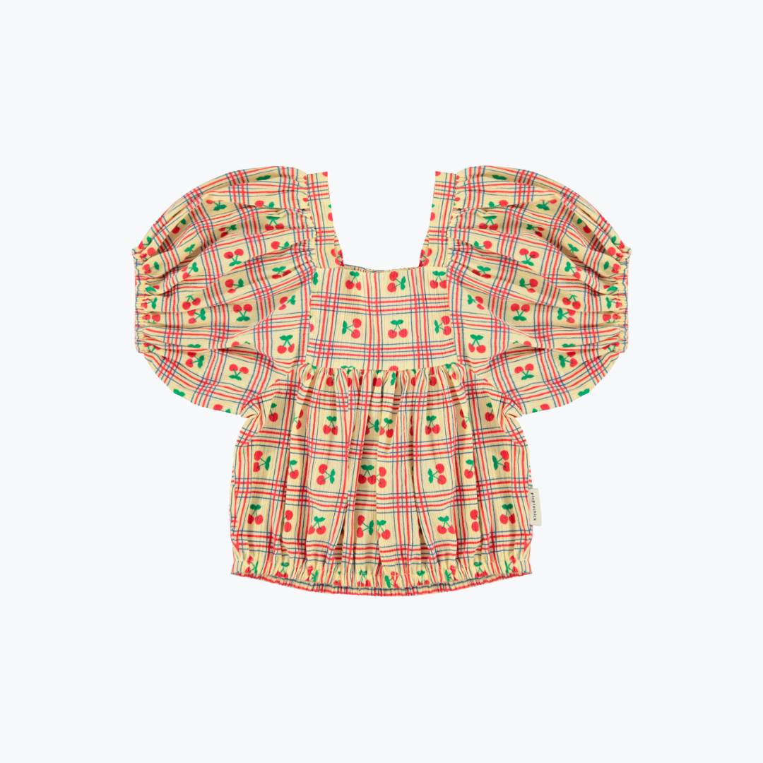 Blouse carreaux cerise - Piupiuchick