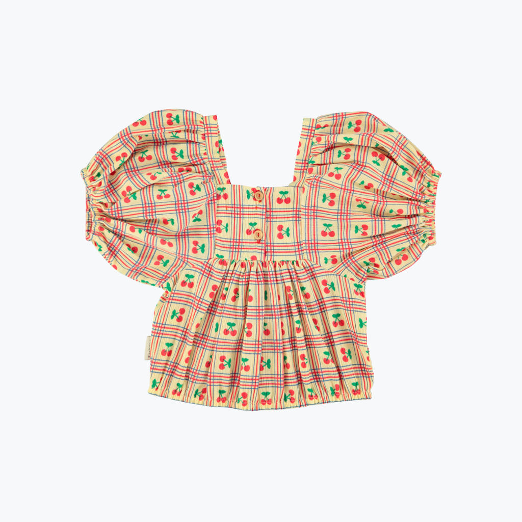 Blouse carreaux cerise - Piupiuchick