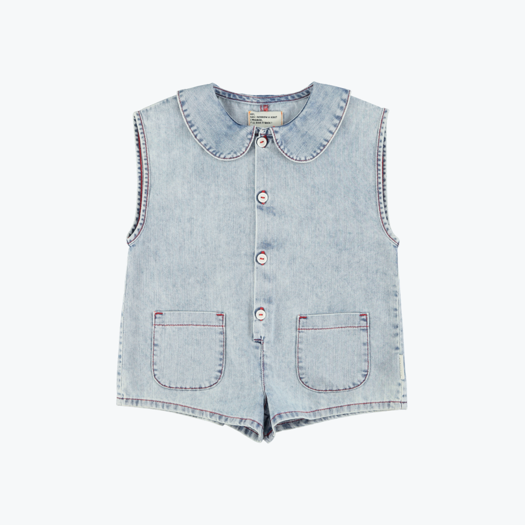 Combishort denim pomme - Piupiuchick