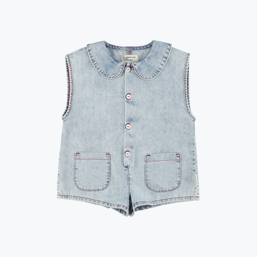 Combishort denim pomme - Piupiuchick