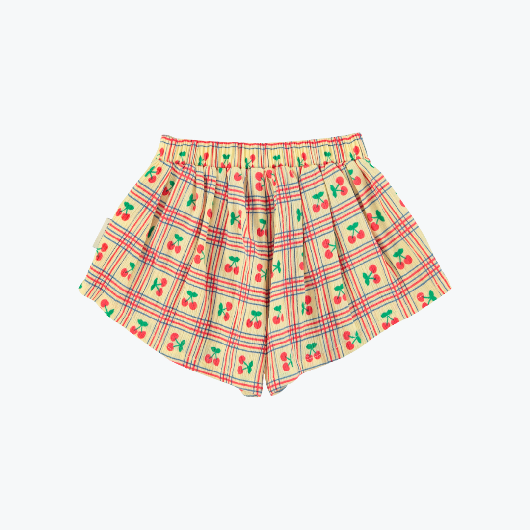 Short carreaux cerise - Piupiuchick