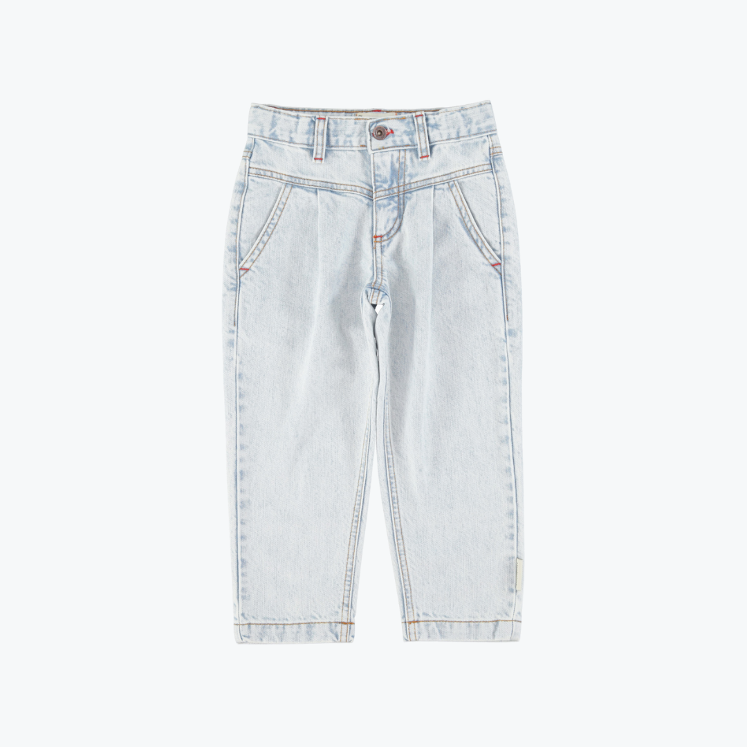 Pantalon denim délavé mom - Piupiuchick