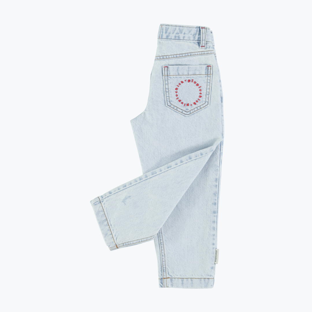 Pantalon denim délavé mom - Piupiuchick