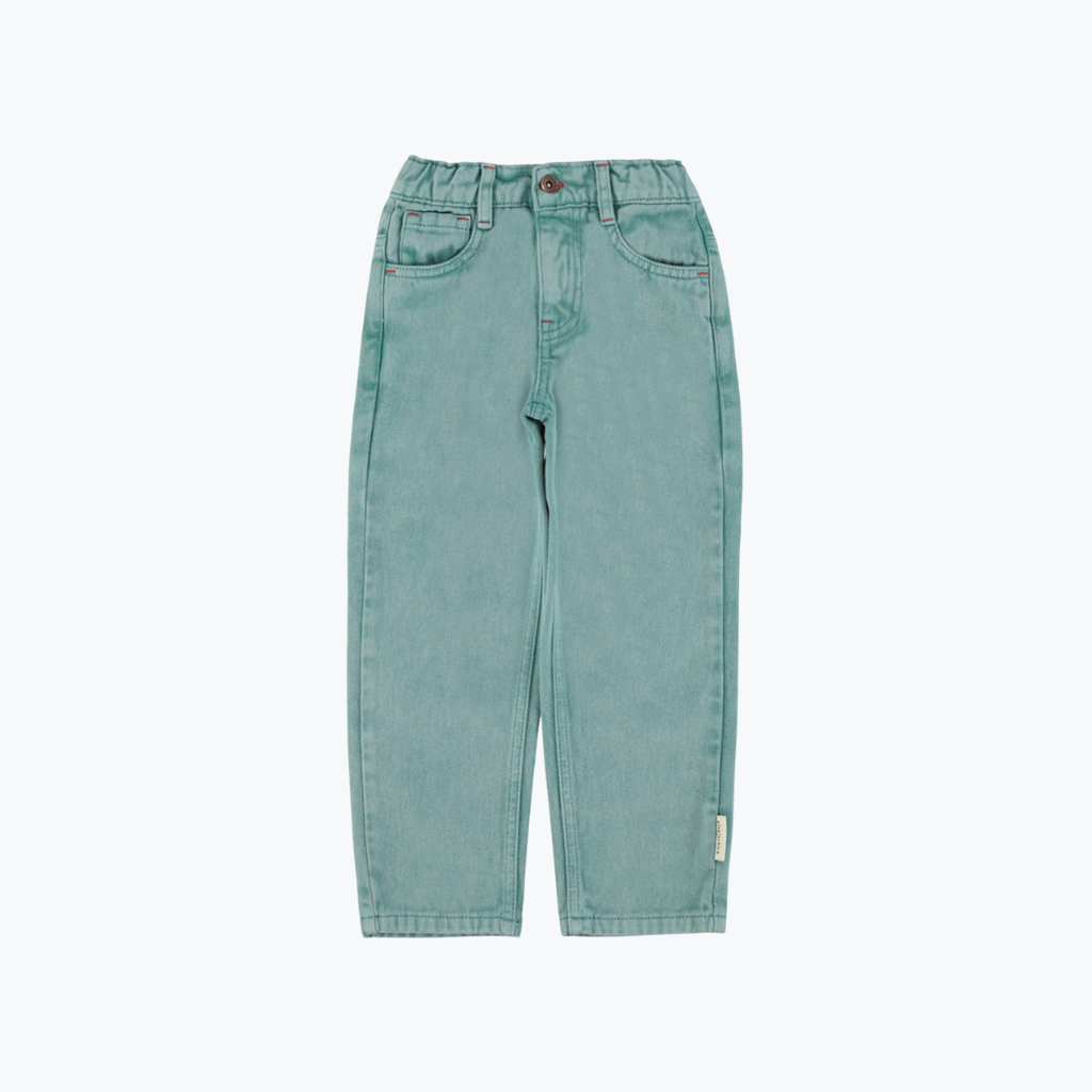 Pantalon denim vert délavé - Piupiuchick