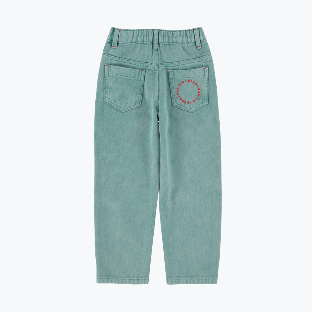 Pantalon denim vert délavé - Piupiuchick