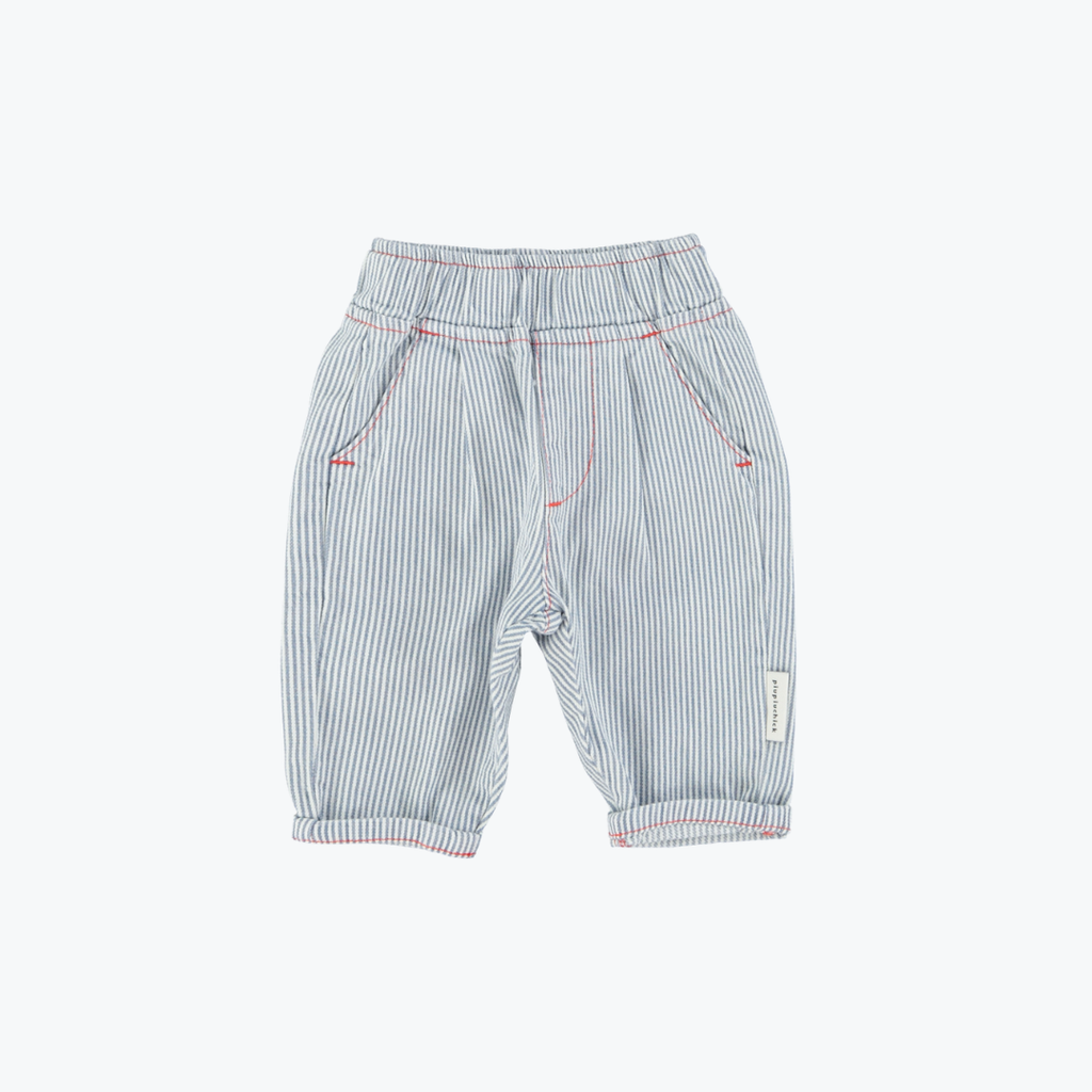 Pantalon denim fine rayure - Piupiuchick