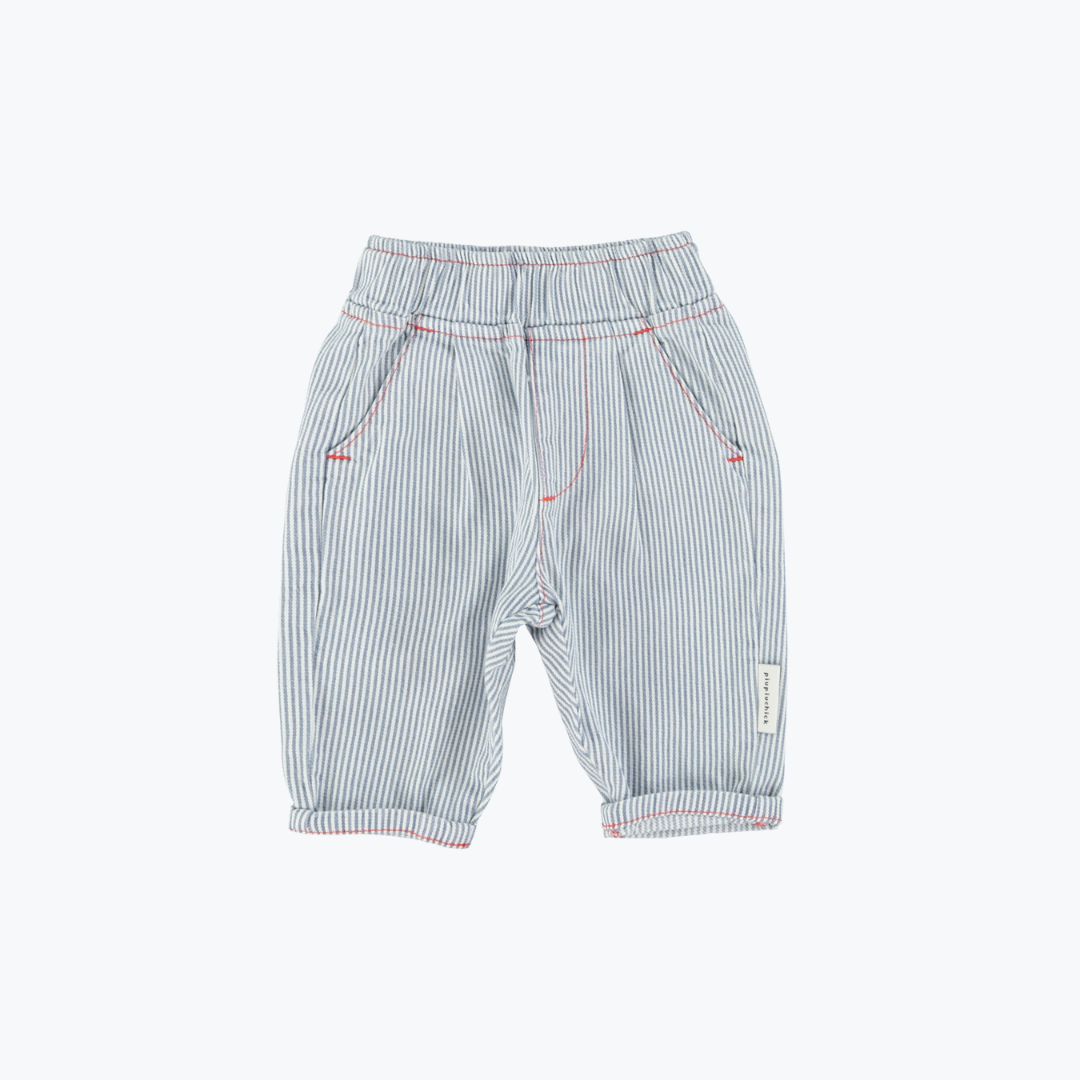 Pantalon denim fine rayure - Piupiuchick