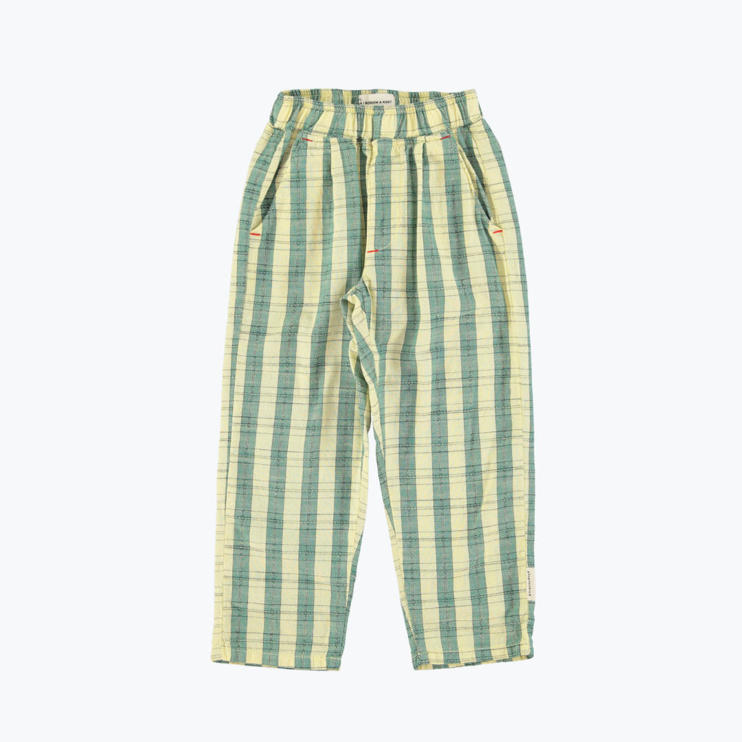 Pantalon rayé jaune et vert - Piupiuchick