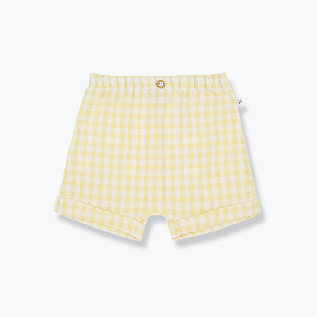 Short vichy jaune Tinos - 1+ in the family