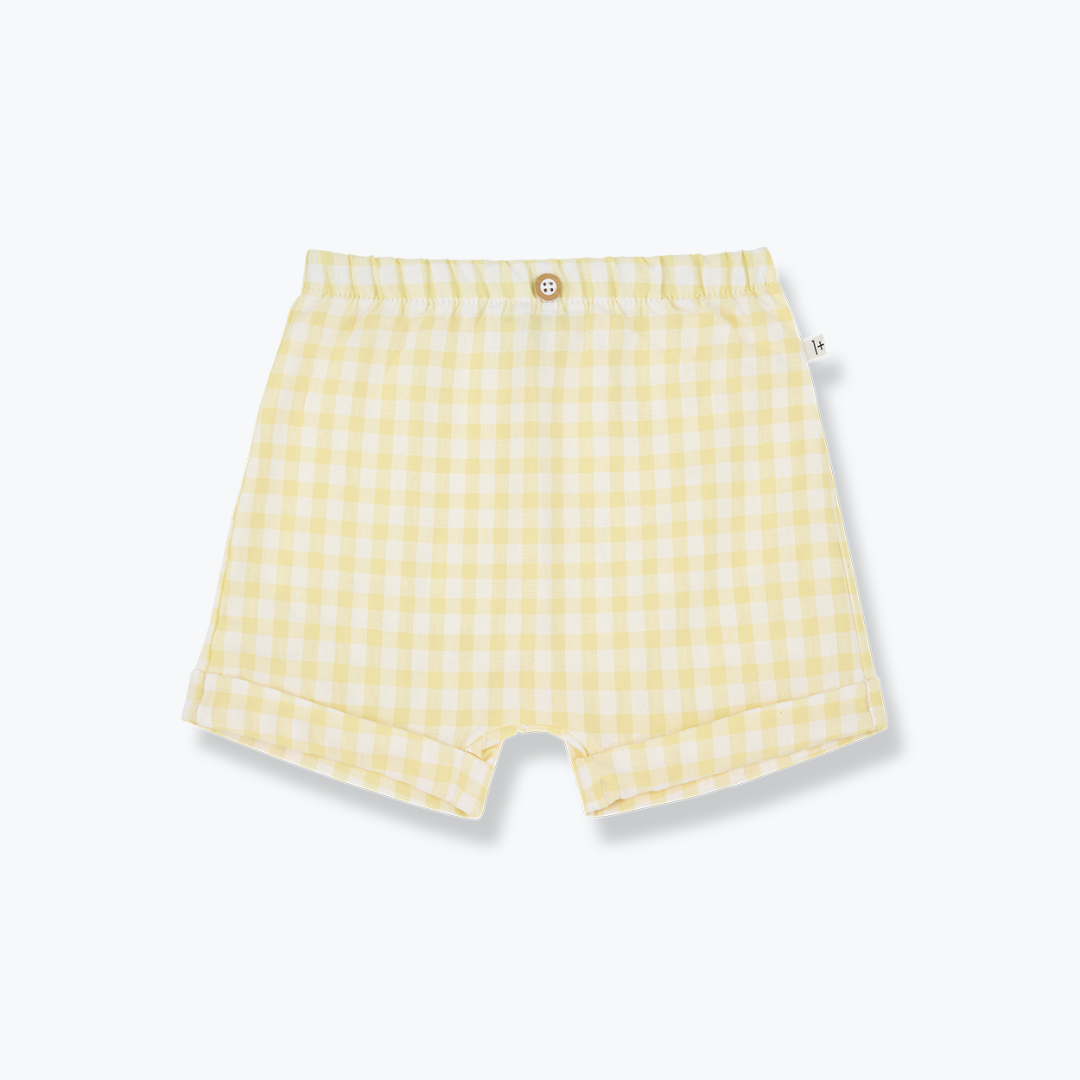 Short vichy jaune Tinos - 1+ in the family