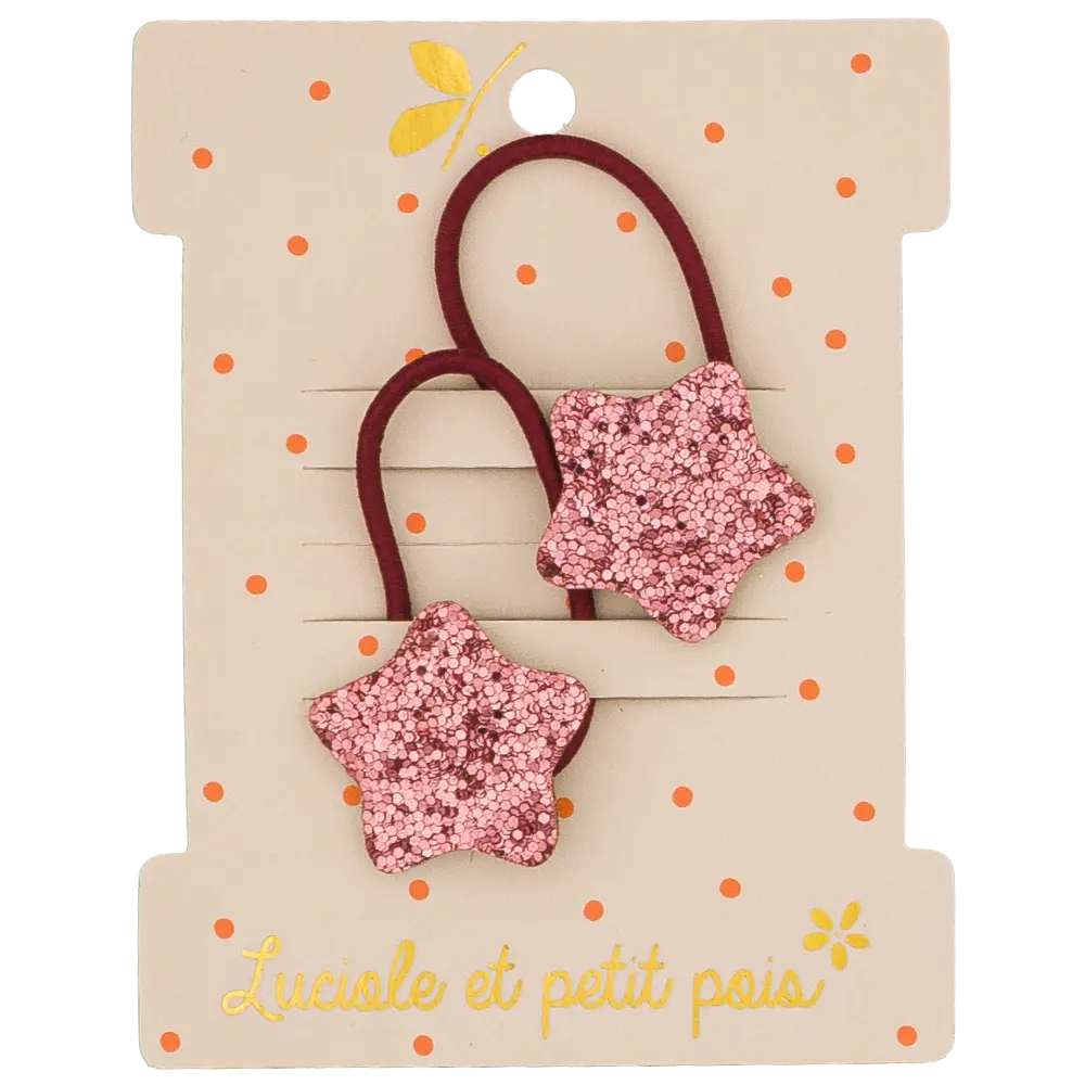 Élastiques Bubble Star framboise - Luciole et Petit Pois