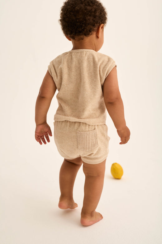 Short éponge beige - Cozmo