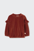 Sweat velours Gingembre Heidi - Cozmo