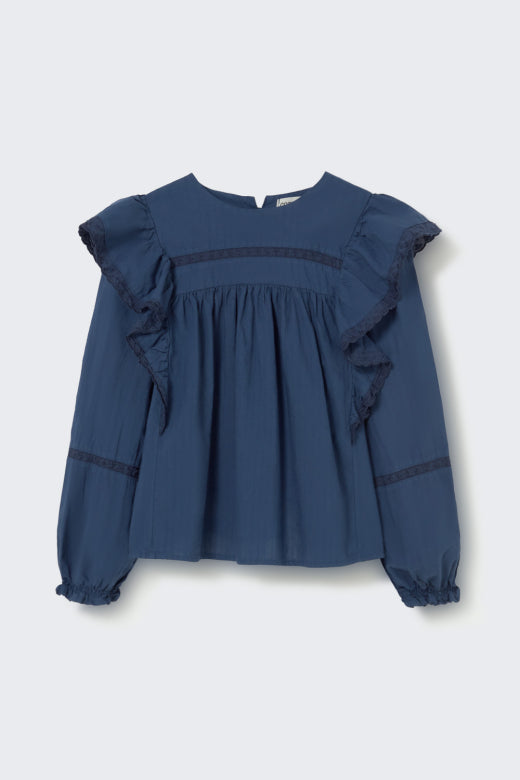 Blouse en voile Marine Dalia - Cozmo