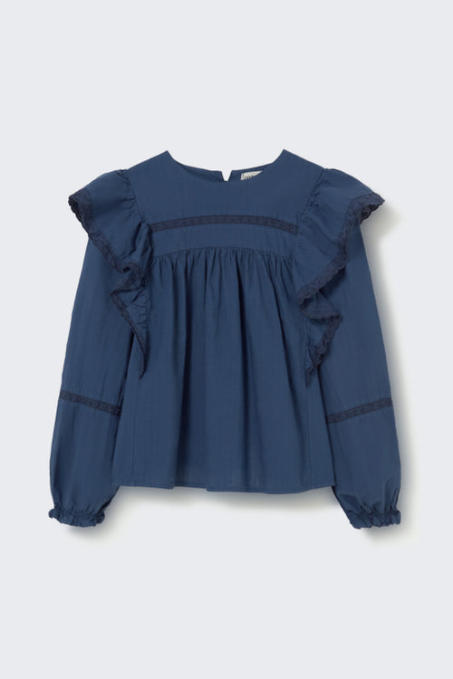 Blouse en voile Marine Dalia - Cozmo