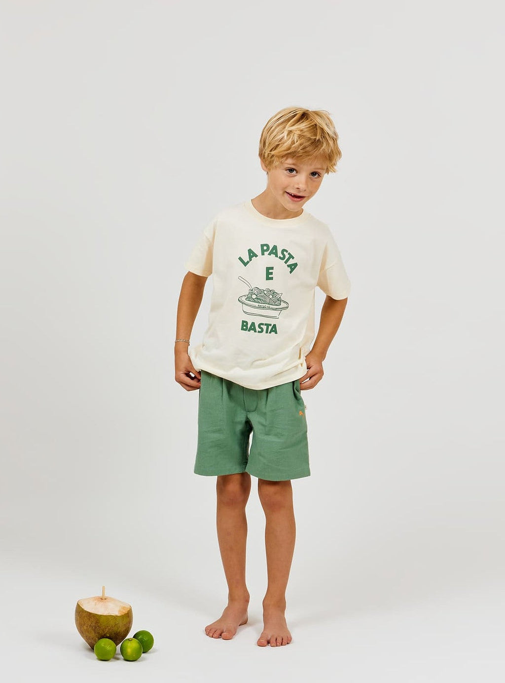 T-shirt Pasta e Basta Kaki - Arsène et les Pipelettes
